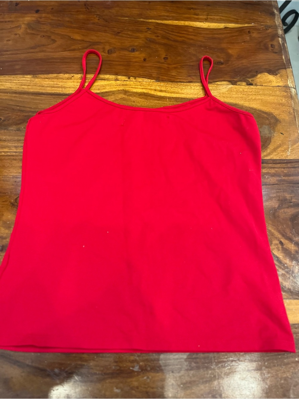 Classic Red Spaghetti-Strap Camisole